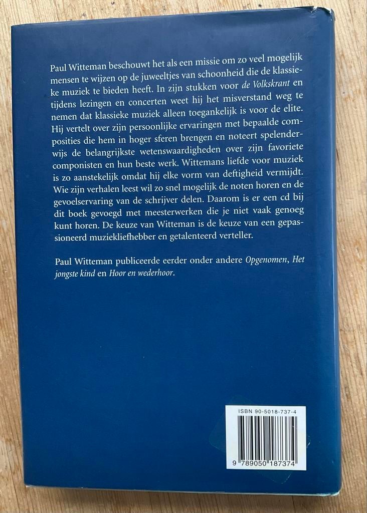 Boek en CD: De muziekkeuze van Paul Witteman, Boeken, Ophalen of Verzenden, Zo goed als nieuw, Artiest