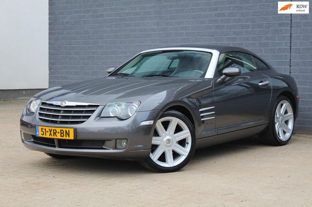 Chrysler Crossfire 3.2 V6 Limited 218pk Automaat, Leder, NAP, Auto's, Chrysler, Automaat, Gebruikt, Grijs, 2 stoelen