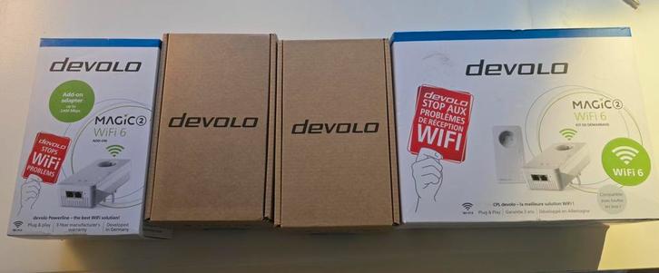 devolo Magic 2 WiFi 6 Starter Kit + 3x Magic (2) WiFi (6), Computers en Software, Routers en Modems, Nieuw, Ophalen of Verzenden