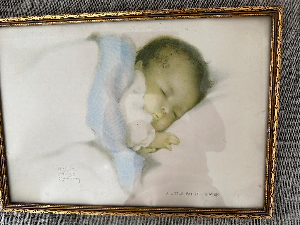 Vintage baby schilderij Bessie Pease Gutmann, Ophalen of Verzenden