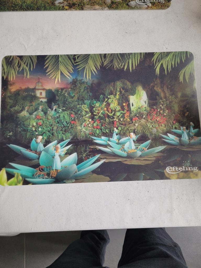 Efteling placemat met de Indische Waterlelies, Ophalen of Verzenden, Zo goed als nieuw, Gebruiksvoorwerp