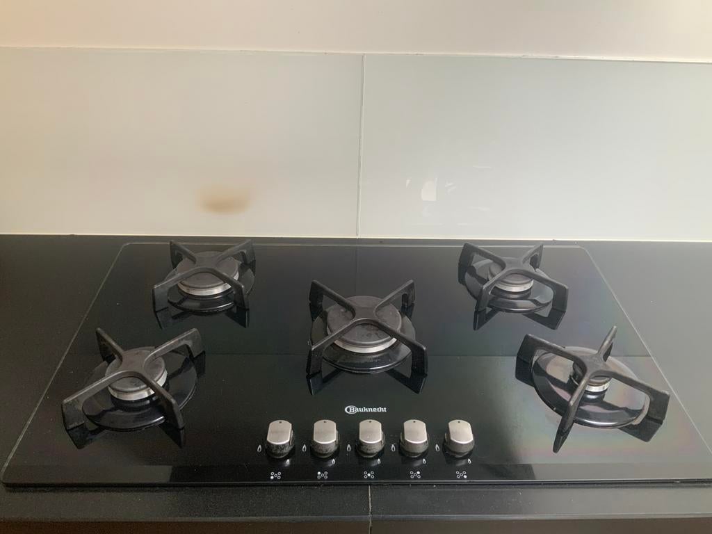 Bauknecht gaskookplaat inbouw, Witgoed en Apparatuur, Kookplaten, Ophalen, Gebruikt, Inbouw, Gas