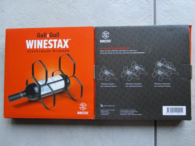 "Gall" WINESTAX stapelbaar WIJNREK á 2 euro of 3 voor 5 euro, Ophalen of Verzenden, Nieuw, Metaal, Minder dan 50 cm