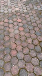Gebruikte hexagonale terrastegels klinkers, Ophalen, Gebruikt, 10 m² of meer, Beton