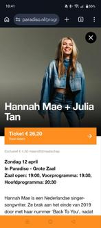 12 april concert Hannah Mae, Twee personen, April
