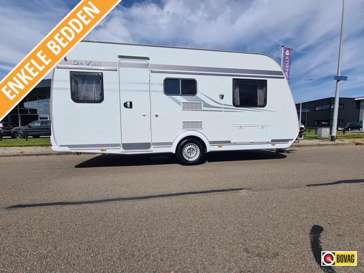 Tabbert Da Vinci 460 E Met Voortent, Caravans en Kamperen, Caravans, Bedrijf, tot en met 3, Overige, Tabbert, 2 aparte bedden