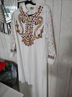 Mooie Galabiya - Traditioneel Gewaad, Kleding | Dames, Jurken, Wit, Maat 42/44 (L), Nieuw, Ophalen of Verzenden