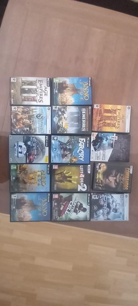 Grote collectie PC games: Age of Empires, Anno, Far Cry e.a., Spelcomputers en Games, Ophalen, Online, Gebruikt, Vanaf 18 jaar
