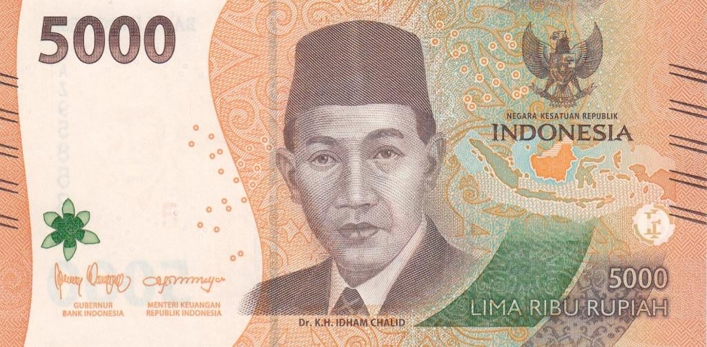 Indonesië bankbiljet 5000 Rupiah 2022 Dr. K.H. Idham Chalid, Postzegels en Munten, Bankbiljetten | Azië, Ophalen of Verzenden