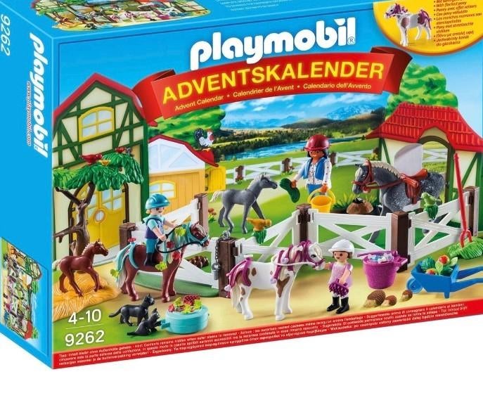 Playmobil paardenpension adventskalender 9262, Ophalen of Verzenden, Zo goed als nieuw