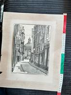 Prent Rotterdam Keizerstraat, Ophalen of Verzenden, Gebruikt, Overige onderwerpen