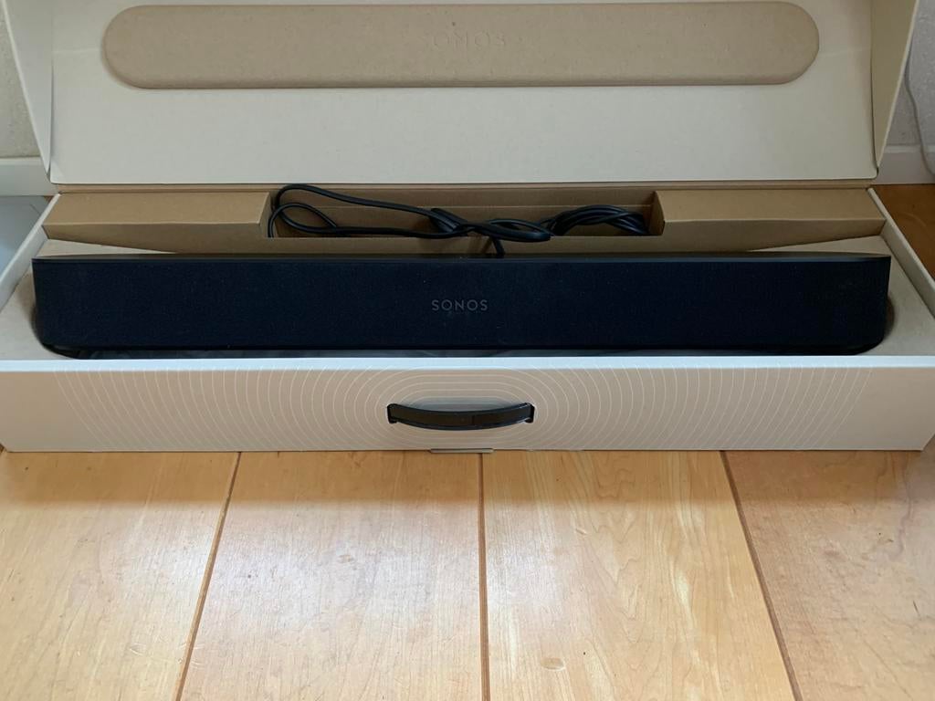 Sonos Beam gen. 1 (zwart, in doos)., Ophalen, Zo goed als nieuw, 60 tot 120 watt, Sonos