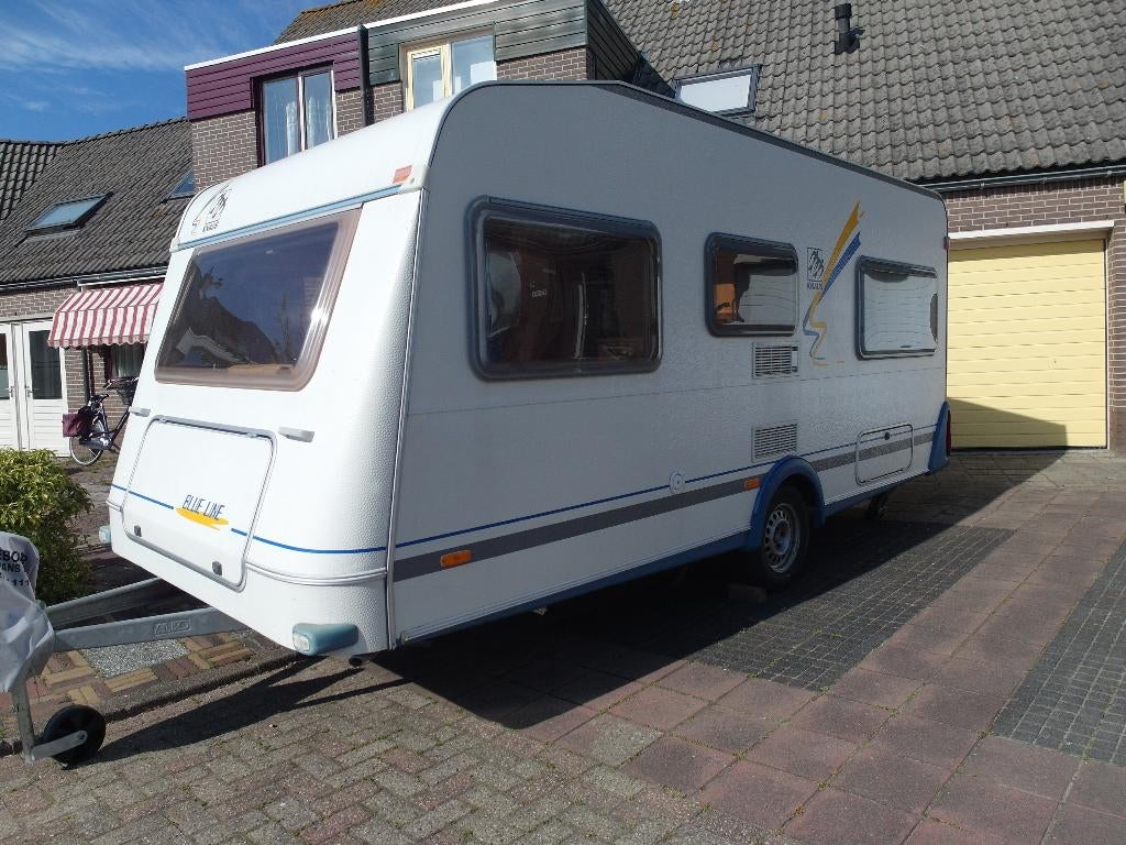 Knaus Blue line 450TF, Caravans en Kamperen, Rondzit, Omvormbare zithoek, Particulier, Schokbreker