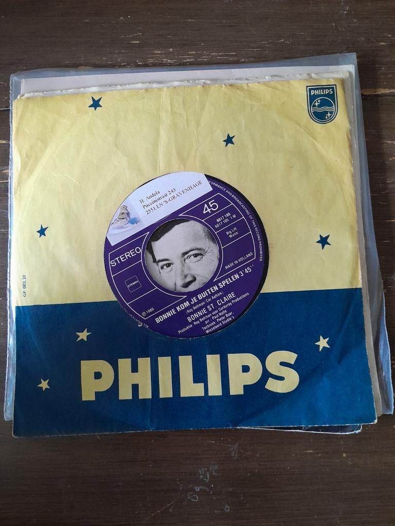 Bonnie st claire 7inch bonnie kom je buiten spelen, Ophalen of Verzenden, Zo goed als nieuw, Nederlandstalig