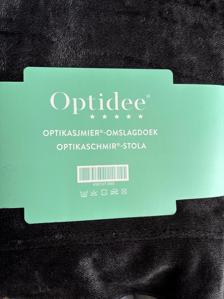 Optidee Optikaschmier-Omslagdoek - Zwart, Kleding | Dames, Overige Dameskleding, Nieuw, Ophalen of Verzenden