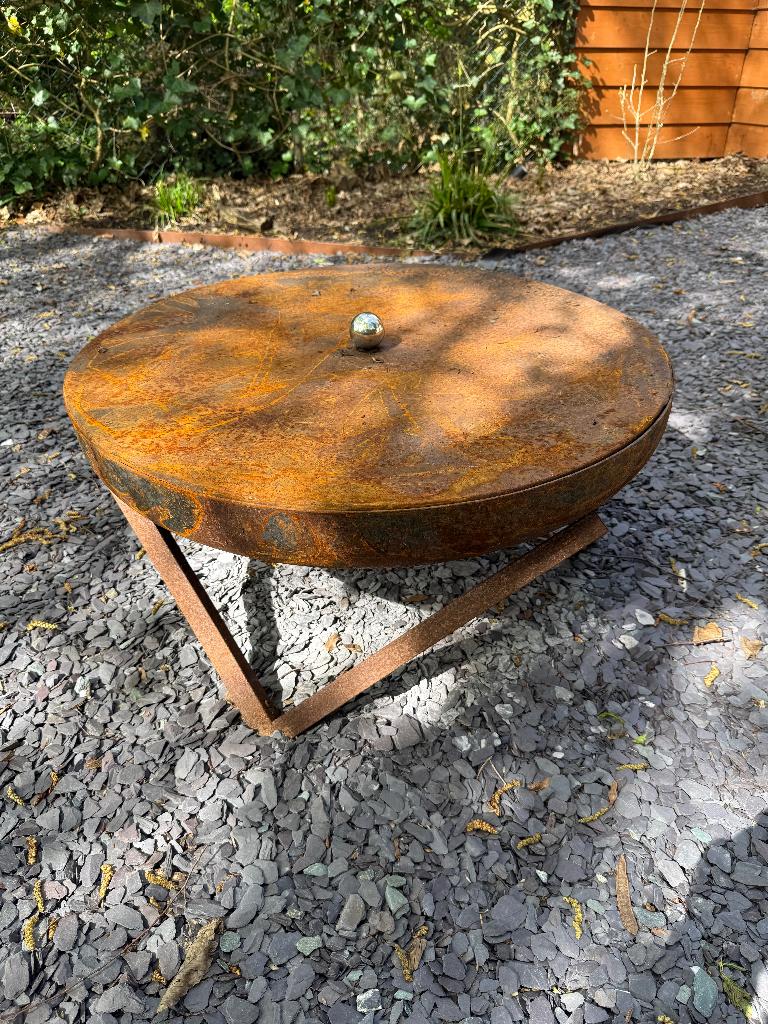 VuurschaalMOODZ Ø80 + Plancha + Grill – Complete set!, Ophalen, Gebruikt