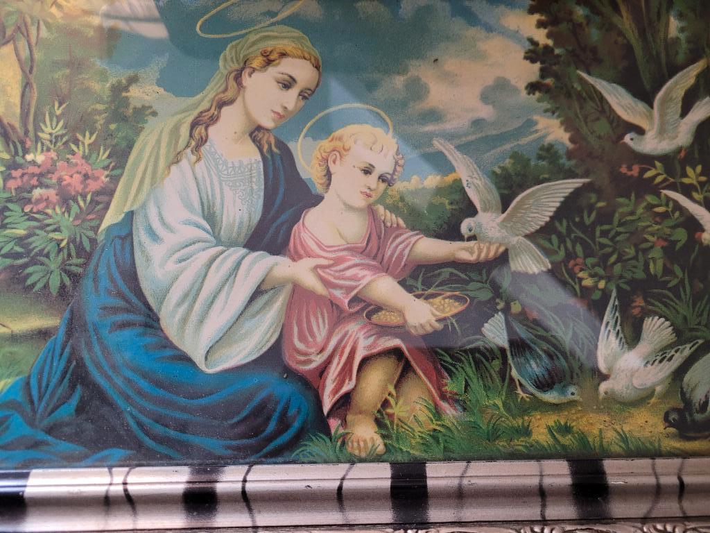 Vintage houten lijstje met glas, Huis en Inrichting, Woonaccessoires | Lijsten, Heikant 21 Kaatsheuvel, Minder dan 50 cm, Belle Vieille Brocante