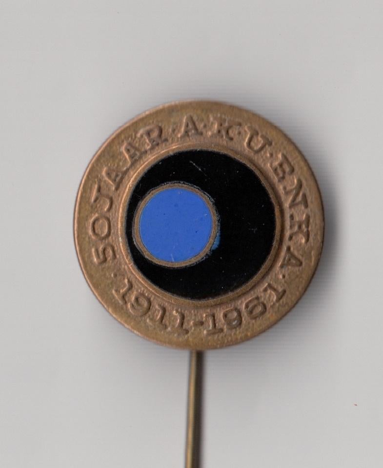 Aku Enka 1961 Akzo Nobel emaille speldje, Verzamelen, Gebruikt, Niet vindbaar, Niet vindbaar, Speldje of Pin