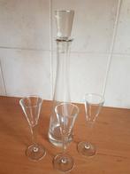 Wijnkaraf met 3 glaasjes, Huis en Inrichting, Woonaccessoires | Wijnrekken, Ophalen of Verzenden, Minder dan 5 flessen, Minder dan 50 cm