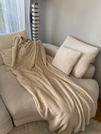 Optidee Woondeken Woonplaid Knuffeldeken Pluche Crème Beige, Ophalen of Verzenden, Zo goed als nieuw