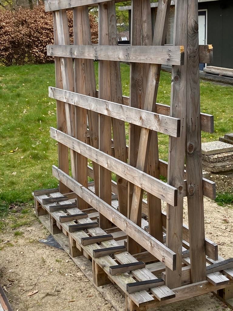 Glasbok plaatbok groot van hout. Kozijnenbok, Ophalen, Gevelraam of Ruit, 160 cm of meer, Zo goed als nieuw