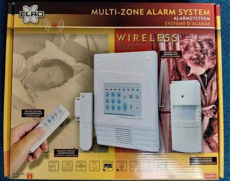 Elro alarmsysteem met telefoonkiezer - nooit gebruikt, Doe-het-zelf en Verbouw, Alarmsystemen, Ophalen of Verzenden, Nieuw, Compleet systeem