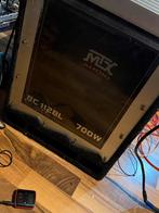 MTX Subwoofer BC 112BL met Hifonics Versterker 700W, Ophalen of Verzenden, Gebruikt
