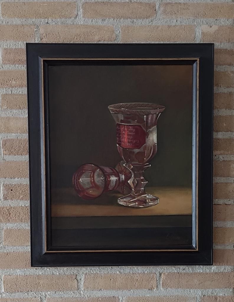 schilderij cherryglazen, Antiek en Kunst, Ophalen