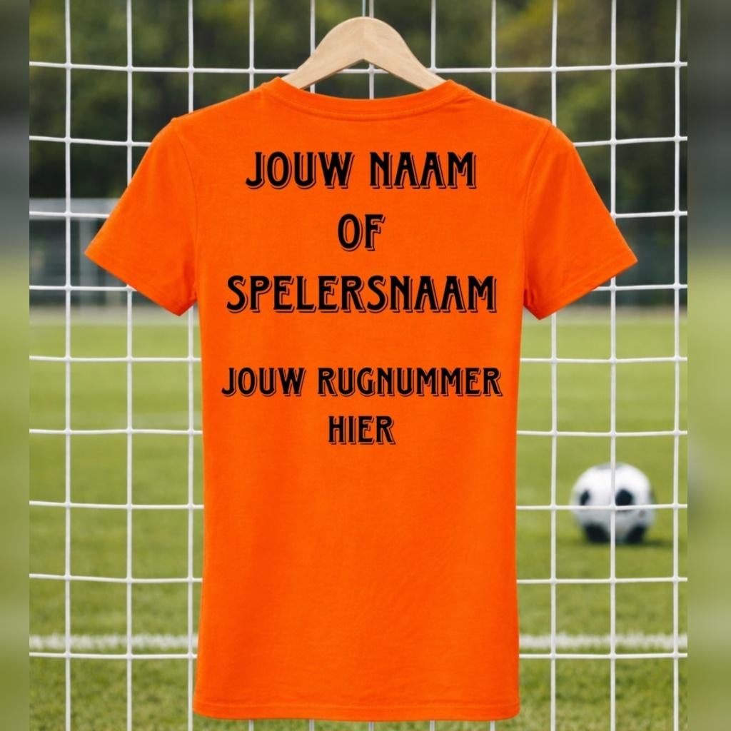 Gepersonaliseerd Oranje T-shirt Jouw Naam & Rugnummer XS-5XL, Verzenden, Nieuw, SH1RTS & SUGAR, Overige maten