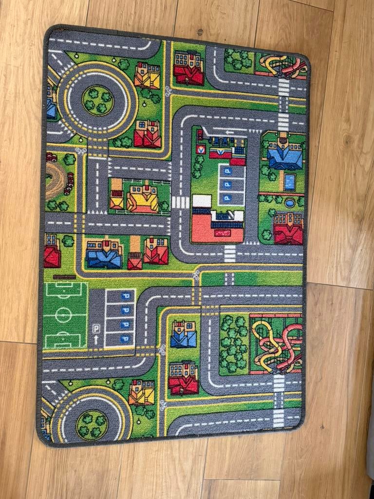 Speelmat met autoweg (120X80cm), Kinderen en Baby's, Speelgoed | Speelkleden, Ophalen, Zo goed als nieuw