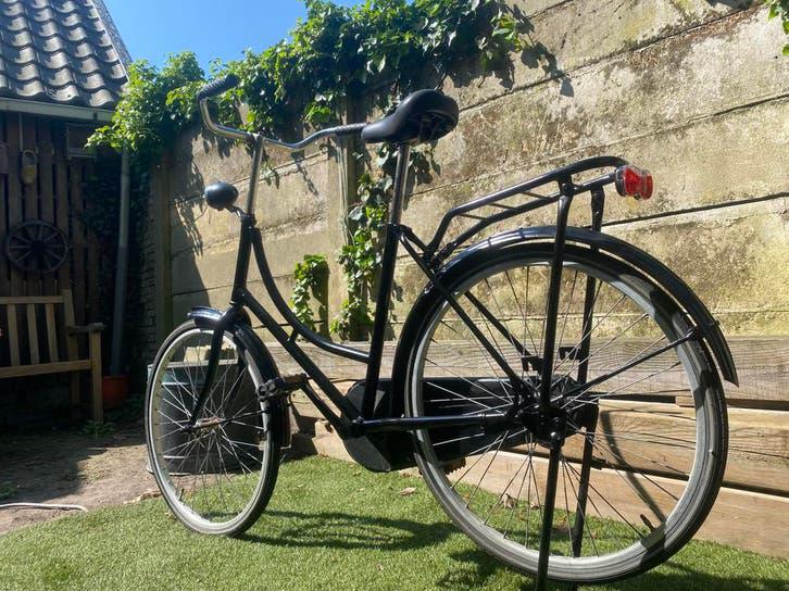 Jongens fiets zwart 24”, Ophalen, Gebruikt, 24 inch