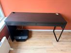 Ikea Micke bureau zwartbruin, Huis en Inrichting, Ophalen, Gebruikt, Bureau