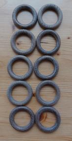20 houten gordijnringen te koop, Gebruikt, Bruin, Minder dan 100 cm, 50 tot 100 cm
