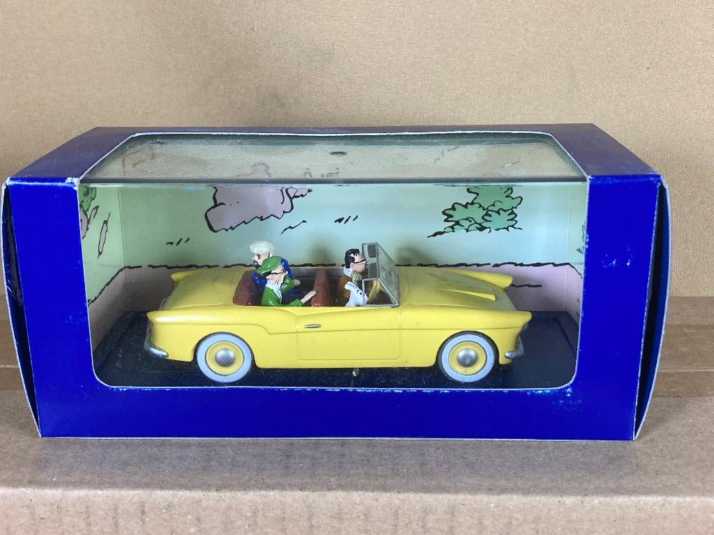Tintin Kuifje auto De Bordurische auto, Hobby en Vrije tijd, Modelauto's | 1:43, Overige merken, --, Auto, Ophalen of Verzenden