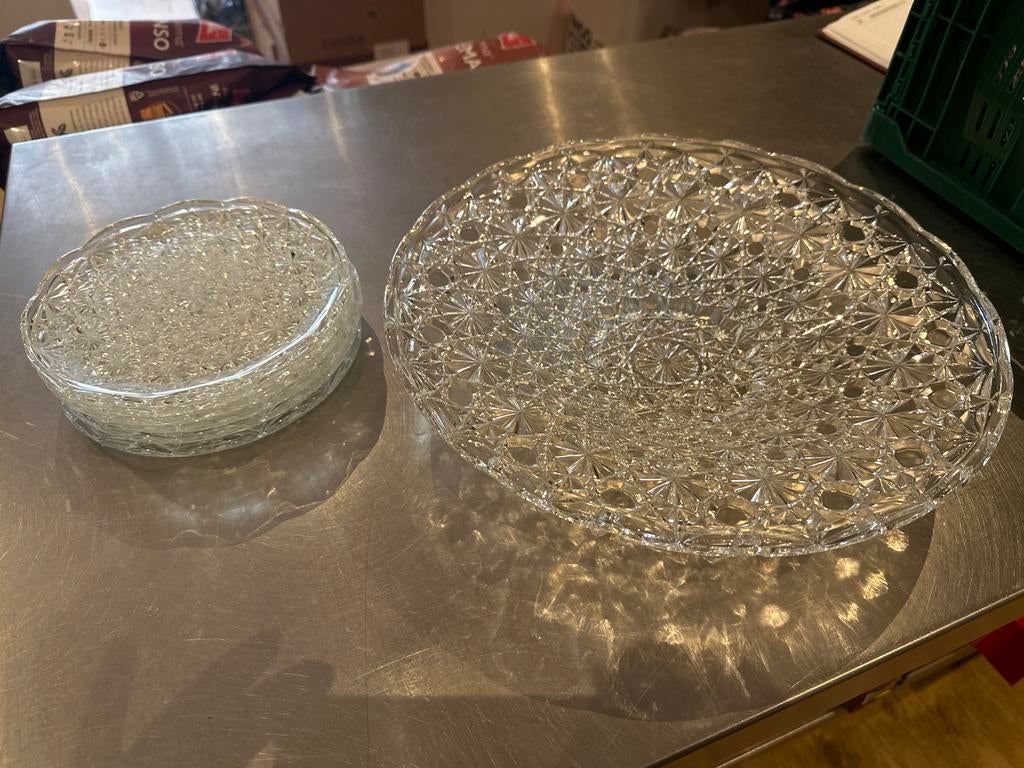 Zeven delig kristal set, Antiek en Kunst, Ophalen