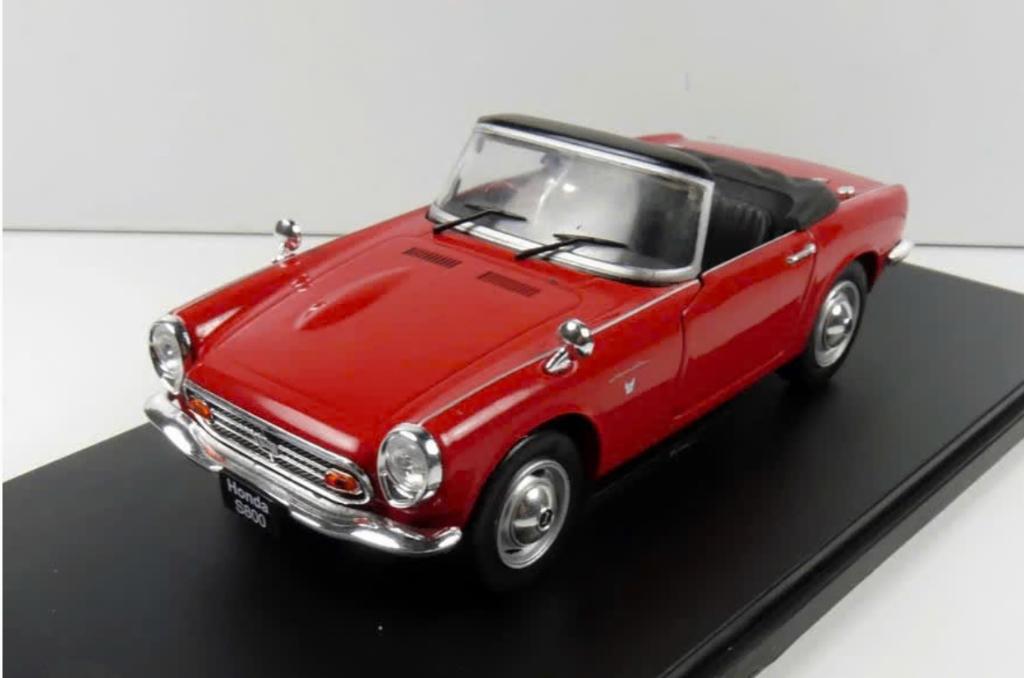 HONDA S800 1966 rood schaal 1/24 Salvat, Verzenden, Nieuw, Auto, Overige merken