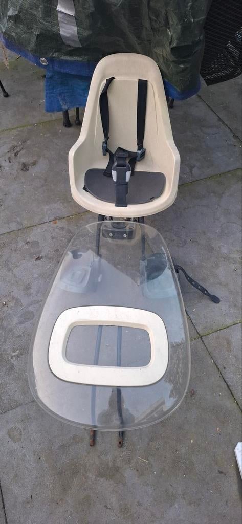 Bobike kinderstoeltje voorstoeltje + windscherm, Fietsen en Brommers, Fietsaccessoires | Fietsstoeltjes, Ophalen, Gebruikt
