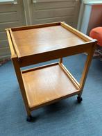 2x Retro jaren 80 trolley berkenhout Hyllinge Mobler, Minder dan 55 cm, Gebruikt, Deens design, Rechthoekig