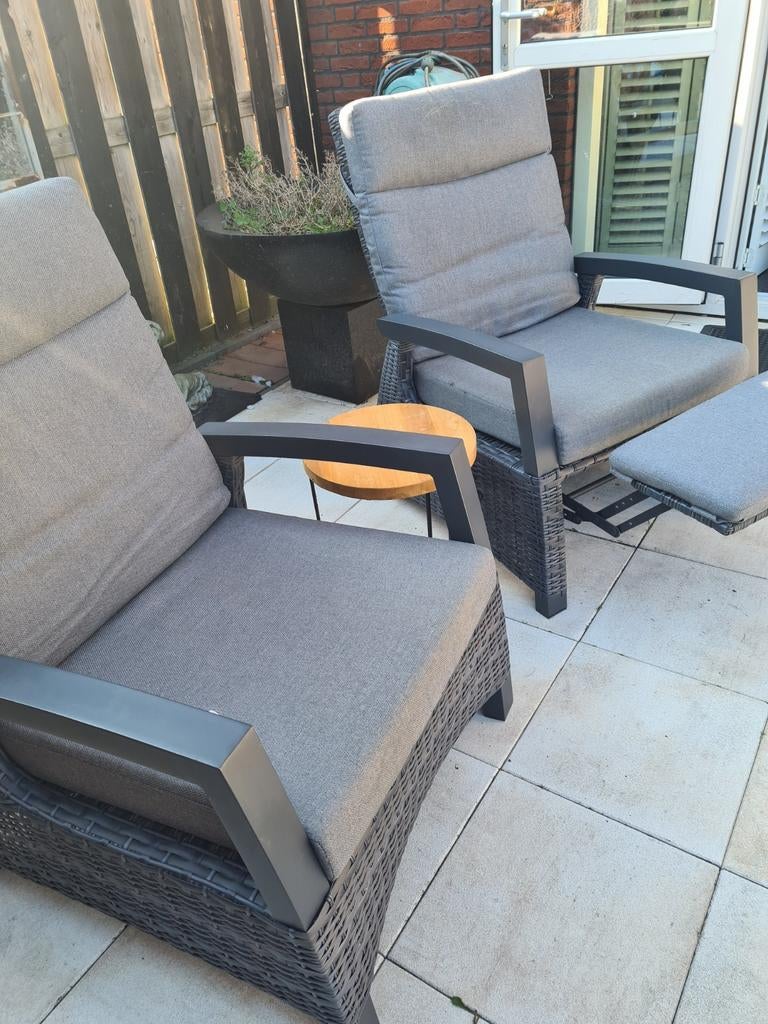 Luxe tuinstoel/loungestoel buiten, Tuin en Terras, Tuinsets en Loungesets, Ophalen of Verzenden, Zo goed als nieuw, Kunststof