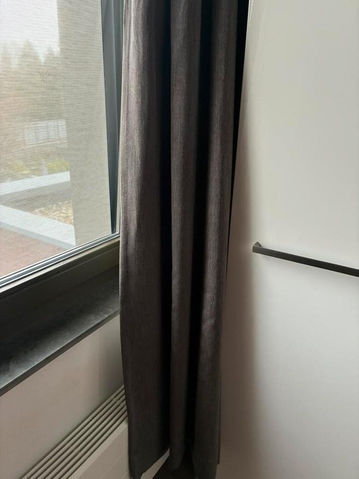 Kwaliteits gordijnen 2x 140x260 brandwerend vlinderplooi, Huis en Inrichting, Stoffering | Gordijnen en Lamellen, Gebruikt, 200 cm of meer