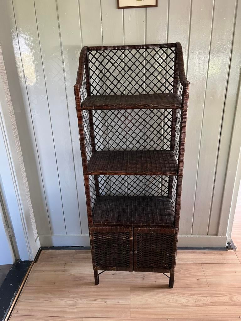 Vintage Rotan kast ‘ 70 boho sfeer, Ophalen, Gebruikt