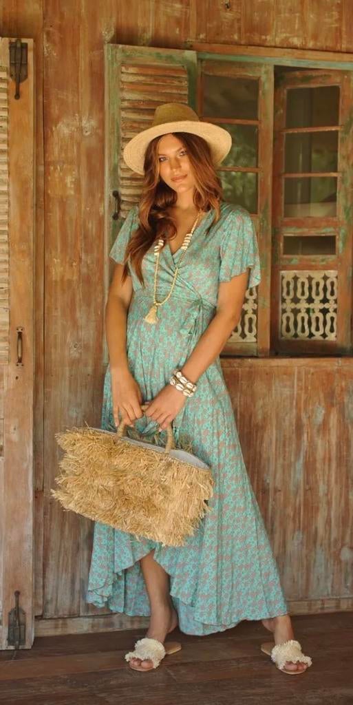 Hot Lava Dani wrapdress, nieuw met prijskaartje, Kleding | Dames, Overige kleuren, Maat 42/44 (L), Nieuw, Ophalen of Verzenden