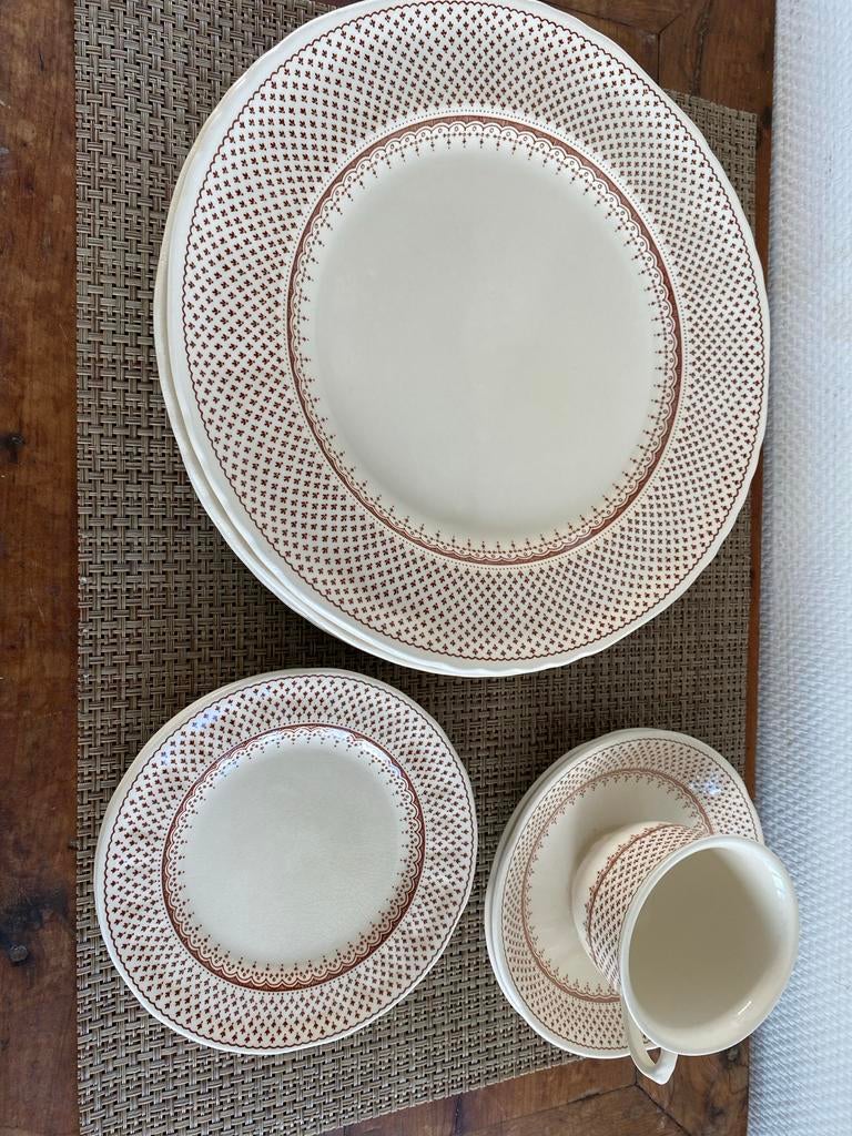 Mason's Ashlea servies: borden, gebaksschotels, kop & schote, Antiek en Kunst, Ophalen of Verzenden