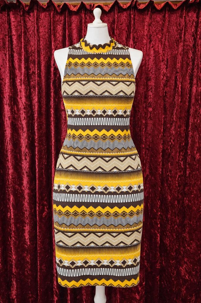 Zomerjurk Afrikaanse stijl - Maat M, Kleding | Dames, Jurken, Ophalen of Verzenden, Zo goed als nieuw, Maat 38/40 (M), Boven de knie