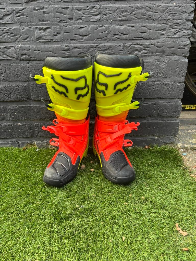 Te koop: Fox crosslaarzen maat 44 (Comp), Motoren, Ophalen of Verzenden, Tweedehands, Laarzen