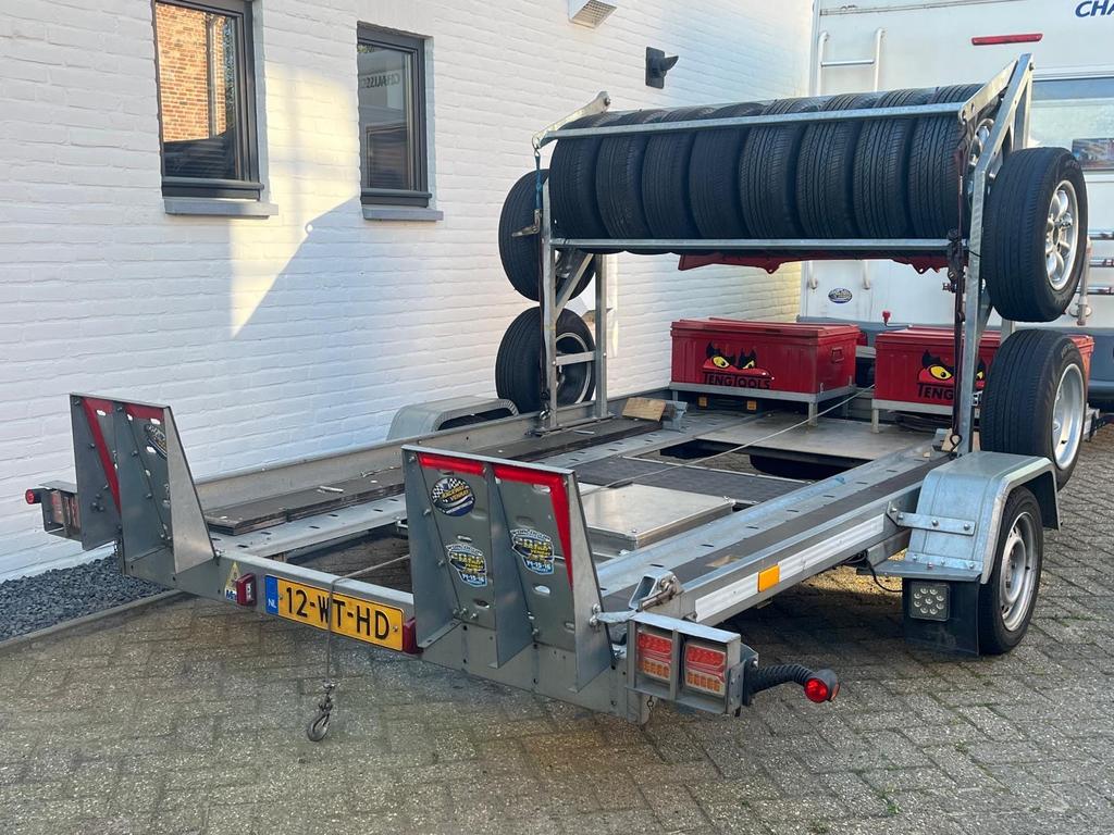 Tema Kantelbare Autotransporter met Lier en Opbergkisten, Ophalen, Gebruikt