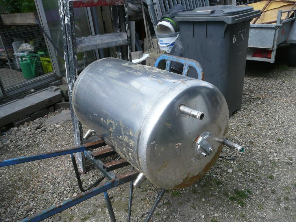 RVS buffervat met warmtewisselaar, Ophalen, Gebruikt, 20 tot 100 liter, Boiler