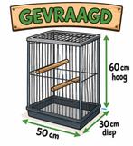 Gevraagd vogelkooi, Ophalen, Metaal, Vogelkooi