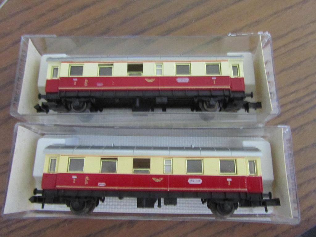 fleischmann N spoor personenrijtuigen 1, Hobby en Vrije tijd, Modeltreinen | N-Spoor, Gebruikt, Gelijkstroom, Fleischmann, Wagon