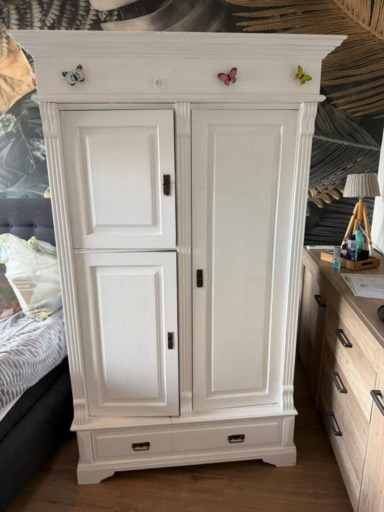 Prachtige houten (witte) kast, Ophalen, 50 tot 100 cm, Zo goed als nieuw, 50 tot 75 cm